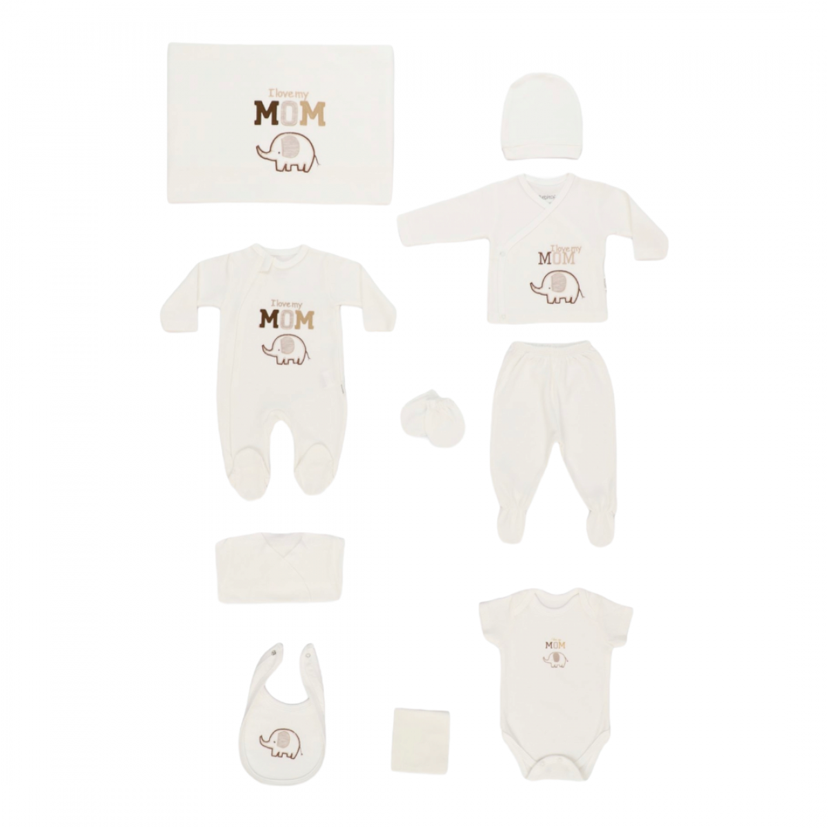 BEBİTOF 10066 FİLLİ 10 PARÇA ZIBIN SET 