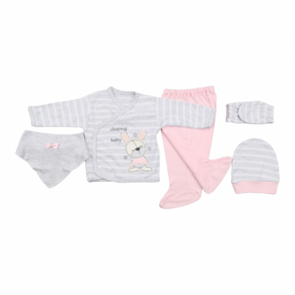 ZIPIR 545 UYUYAN TAVŞAN 5 PARÇA ZIBIN SET 